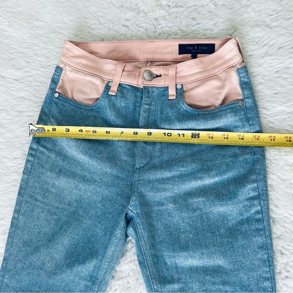Rag & Bone 2 Tone Stretchy Skinny Jeans size 27 - Picture 7 of 13